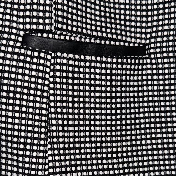 Ann Taylor Black and White Checkered Trench Coat - Picture 6 of 15